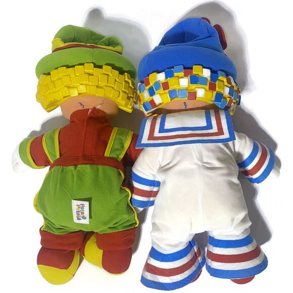 Patati Patata Portuguese Brazilian Clown Dolls 14 Inches Tall Lot of Two - Picture 2 of 8